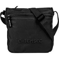 Chiemsee Umhängetasche "Herren, Damen", Damen, Gr. B/H/T: 18cm x 18cm x 2cm onesize, schwarz, Kunstfaser, leicht glänzend, unifarben, Taschen Umhängetasche
