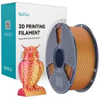 SUNLU PLA+ Silk Dual-Color Filament, 1,75mm, 1kg - Farbton: Red Gold