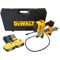 DeWalt DCGG 571 P2K Akku Fettpresse 18 V + 2x Akku 5,0 Ah + Ladegerät