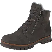 Waldlaufer H Xara Damen Stiefelette braun carbon Nubukleder - Größe: UK 7,5