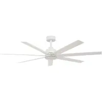 Beacon Lighting Beacon Deckenventilator mit Licht Atlanta weiß 142 cm leise