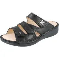 Finn Comfort Mellow Grenada Damen Pantolette schwarz Nubukleder - Größe: 41