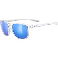 Uvex Sportbrille LGL 52 - clear / mirror blue, Größe one size