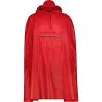 CMP Regenponcho mit Kapuze rot XL