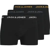 Jack & Jones Trunk "JACCONOR SOLID TRUNKS 3 PACK NOOS" Packung, 3 Stk. Baumwollmischung, elastischer Bund