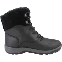 Ecco Trace Lite Damen Winterstiefel gefüttert schwarz Glattleder - Größe: 39