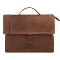 Sansibar Messenger Bag "Damen, Herren echt Leder", Damen, Gr. B/H/T: 38cm x 29cm x 10cm onesize, braun, Leder, gepflegt, Taschen Messenger Bag, echt Leder