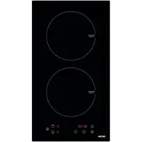 MPM 30-IM-06, Schwarz, Integriert, 52 cm, Zonen-Induktionskochfeld, Glas, 2 Zone(n)