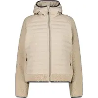 CMP Woman Jacket Hybrid Fix Hood Kaki Kaki 44