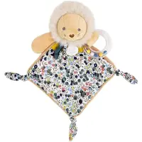 Doudou et Compagnie BOH'Aime Kuscheltier Rassel Löwe - Liberty Ocker Stoff - sen