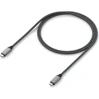 Satechi ST-U4C25M, 0,25 m, USB C, USB C, USB4 Gen 3x2, 40 Gbit/s, Schwarz, Grau