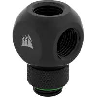 Corsair CX-9055016-WW, Anpassung, Messing, Schwarz, 1/4", Flüssigkeit