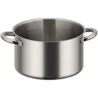 De Buyer Kochtopf Edelstahl 20cm, Prim'Appety Serie, Hohe Ausführung, Induktionsgeeignet, Glatte Innenfläche, Ergonomische Griffe, Spülmaschinenfest