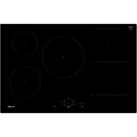 NEFF T58PHW1L0, Schwarz, Integriert, 80 cm, Zonen-Induktionskochfeld, Glaskeramik, 5 Zone(n)