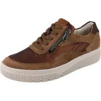 Think WALDLÄUFER K-Sansa Damen Schnürschuhe braun Lederkombination - Größe: UK 7,5