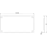 Schneider Electric SpaTeilmontageplatte SF/SM NSYSPMP2580