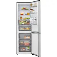 LG Kühl-/Gefrierkombination "GBBSJ1CCPY", Energieeffizienz: C, silber (prime silber), Rechtsanschlag, wechselbar, Kühlschränke, Kühl-/Gefrierkombination