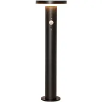 Star Trading Solar-Wegeleuchte ,Valletta' , 3 Leuchtfunktionen , Dämmerungssensor , schwarz , warmweiß , H 50cm