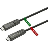 VivoLink PROUSBCMM12.5OP, 12,5 m, USB C, USB C, USB 3.2 Gen 2x2, Schwarz