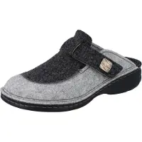 Finn Comfort Antholz Damen Clog Hausschuhe grau Filz - Größe: 37