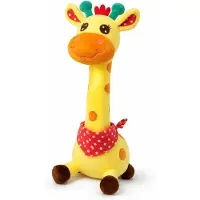 Mormark Interaktive Plüschgiraffe mit Musik, Tanz und Sprachaufnahme