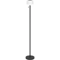 Eglo Stehlampe "MONTAPALMA-L Stehlampe - Stahl - SOLAR-LED - 2,2W - IP54", schwarz, 1, Ø 15cm H: 140cm, 1 Stk., Leuchten, Standleuchte, Leselampe, Wohzimmer, Schlafzimmer, H140 x Ø15 cm, Stehlampe