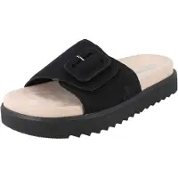 Rieker V5650-00 Damen Pantolette schwarz Kunstleder - Größe: 38