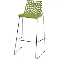 GRAND SOLEIL Küchenbarhocker 74 cm design Spider Slitta - Grün Anis