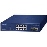 Planet Web Smart Switch GS-2210-8T2S - Switch - Kupferdraht