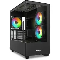Sharkoon Elite Shark CM100 schwarz Tempered Glass x 2 - Tower