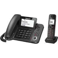 Panasonic KX-TGF320E, DECT, Schwarz, LCD, AAA, 1,88 - 1,9 Hz, Wall/Desk