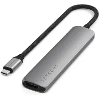 Satechi ST-P6SS, USB Typ-C, HDMI, USB 2.0 Type-A, USB 3.2 Gen 2 (3.1 Gen 2) Type-A, USB Typ-C, SD, MicroSD (TransFlash), 10000 Mbit/s, 60 Hz, 4096 x 2160