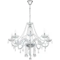 Eglo Kronleuchter Basilano Glas transparent, 8-flammig