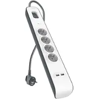 Belkin 2.4 Amp USB Charging 4-outlet Surge Protection Strip - Kabel - Digital/Daten