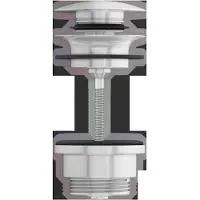 Keuco Ablaufgarnitur, Anschlussgewinde G 1/4, 59902170000, Farbe: Aluminium-finish