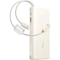 Baseus Externe -Akku 20000 mAh 100W mit integrierten USB-C-Kabeln, schwarz