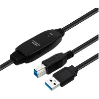 Microconnect USB3.0AB10B, 10 m, USB A, USB B, USB 3.2 Gen 1 (3.1 Gen 1), Schwarz