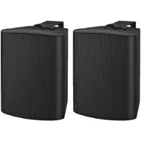Monacor MKA-50SET/SW Aktives 2-Wege-Stereo-Lautsprecherboxen-System, 2 x 20 W