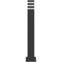 vidaXL Wegeleuchte Schwarz 80 cm Aluminium