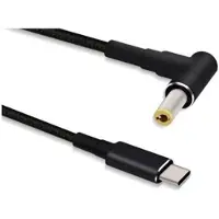Microconnect USBC-DC-5A-20V, USB C, 5.5 x 2.5 mm, 1,2 m, Schwarz