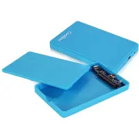 CoolBox SlimColor 2543, HDD / SSD-Gehäuse, 2.5", SATA, USB Anschluss, Grau