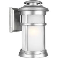 Elstead Lighting Maritime Wandlaterne Silber 33cm