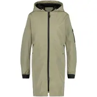 Agu Long Bomber Regenjacke Damen, wasserdicht, Pistaziengrün