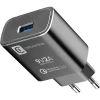 Cellularline USB Charger Kit 18W - USB-C - Huawei, Xiaomi, Wiko, Asus and other smartphone, Drinnen, AC, 1 m, Weiß