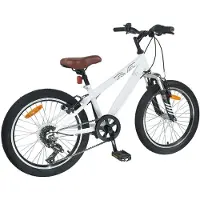 vidaXL Mountainbike 20 Zoll 6-Geschwindigkeit für 5-8 Jahre alt Weiß