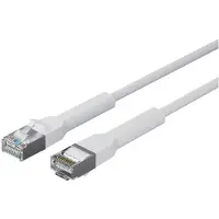 Lanview LV-6AFTP-FLEX-ANG-03W-S, 3 m, Cat6a, U/FTP (STP), RJ-45, RJ-45, Weiß