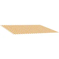 vidaXL Markisenersatzstoff Gelb und Weiß 300 x 250 cm Polyester