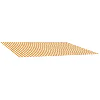 vidaXL Markisenersatzstoff Gelb und Weiß 600 x 300 cm Polyester