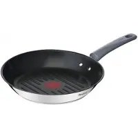 Tefal Daily Cook G7314055, Rund, Grillpfanne, Schwarz, Edelstahl, Keramik, Gas, Halogen, Induktion, Versiegelte Platte, Bakelit