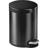 Durable Treteimer Metall rund, Soft Close, 5 Liter, anthrazit
